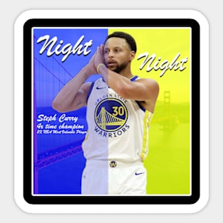 Night Night - Steph Curry T-Shirt Sticker